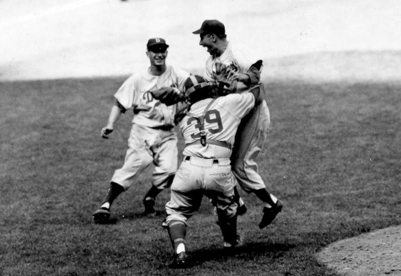 Let's Remember the 1955 World Series!” Subtitle: “Never Try To Get