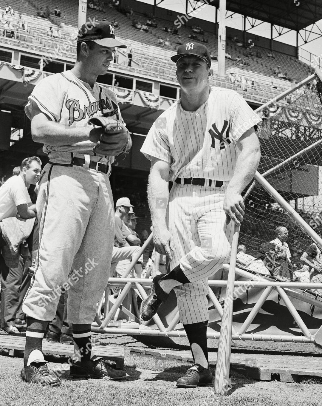 Mickey Mantle and Eddie Mathews Signed Photograph