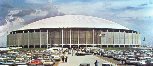 Astrodome, Houston, TX, April 9, 1965 – First pitch in domed