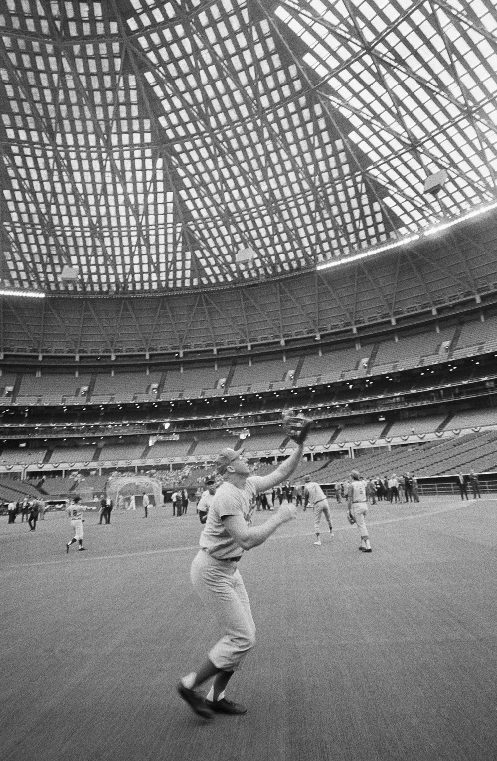 Astrodome, Houston, TX, April 9, 1965 – First pitch in domed