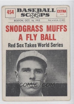 Lot Detail - 1912 World Series Program – New York Giants at Boston Red Sox,  Clinching Game with Snodgrass Muff!