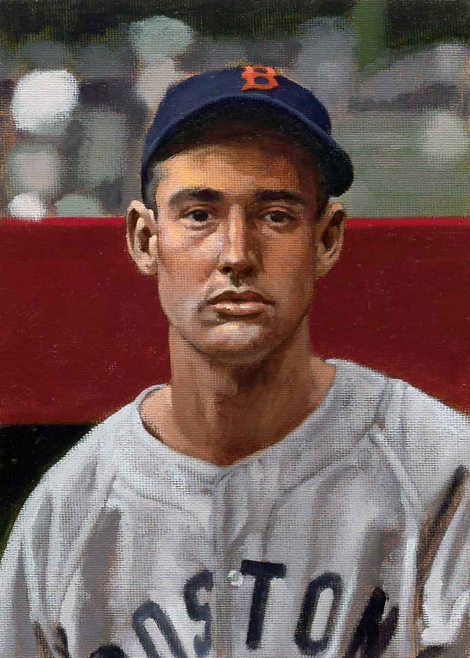 Ted Williams - Colorized Portrait | Greeting Card