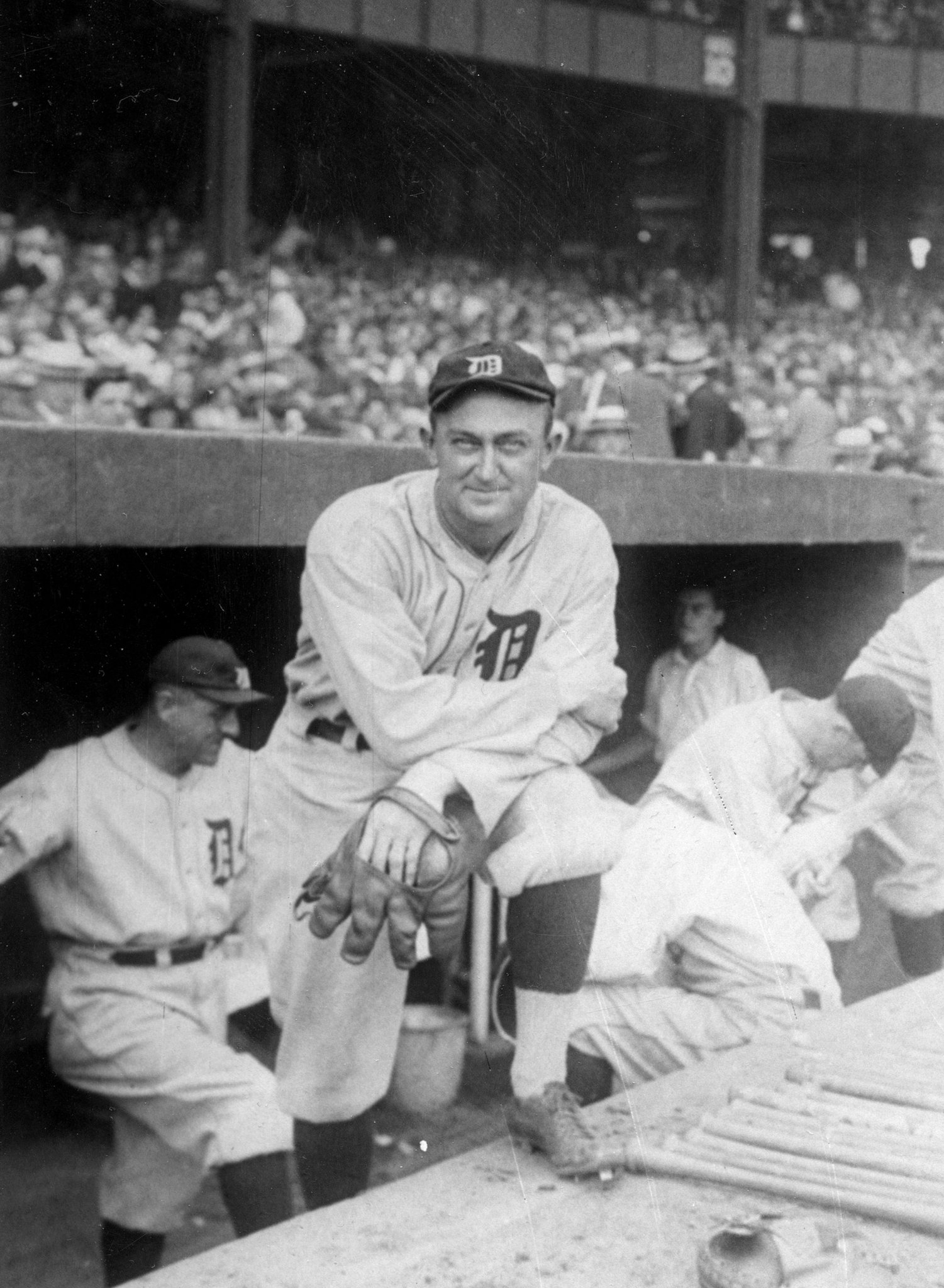 Ty Cobb Batting by Bettmann