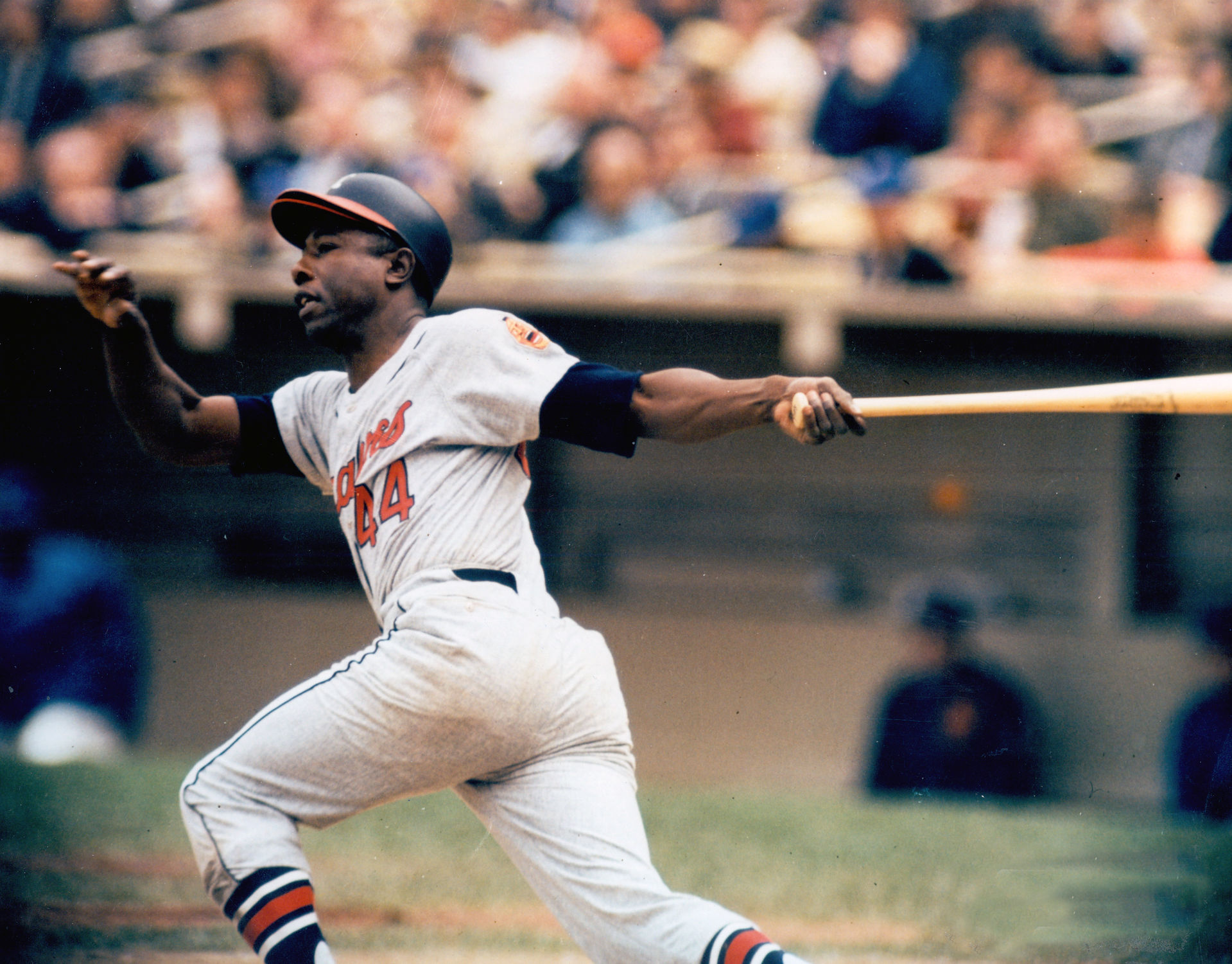 Hank Aaron Signed Jersey. Perfect replica of Hammerin' Hank's road