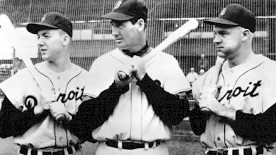 Ted Williams and Ty Cobb at the Batting Cage – Society for