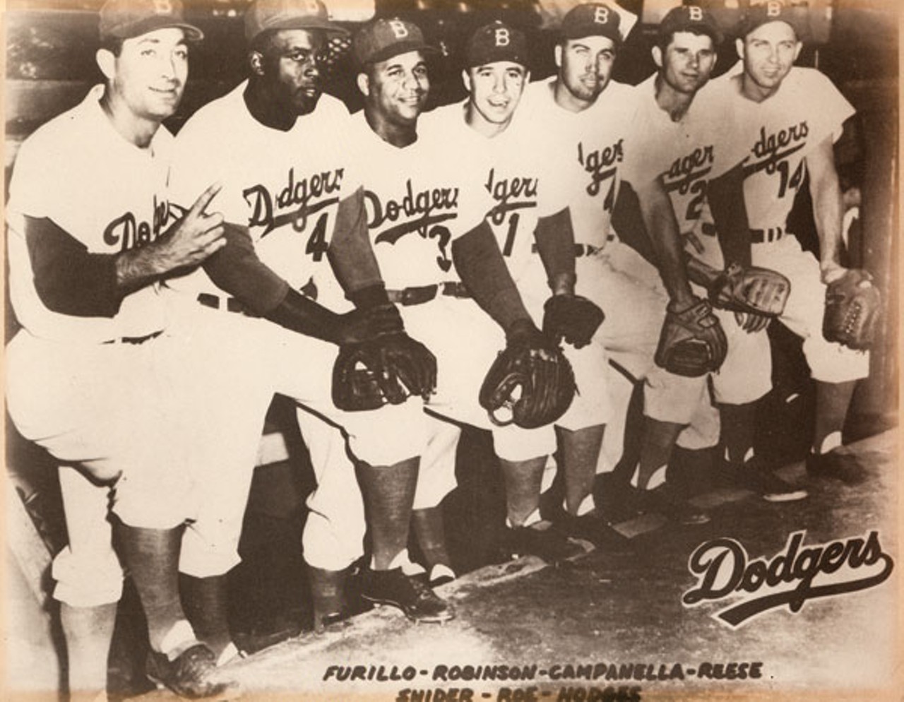 1952: Pee Wee Reese, Jackie Robinson, and Preacher Roe