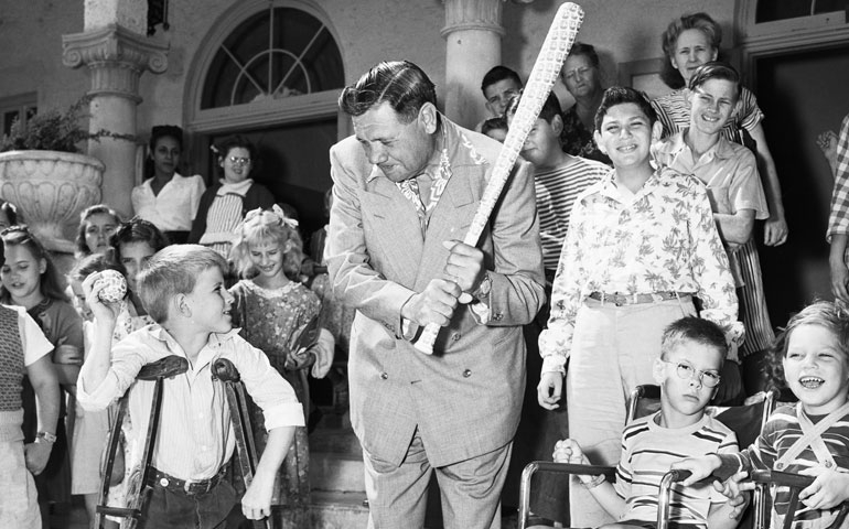 Babe Ruth's first wife Helen and daughter Dorothy