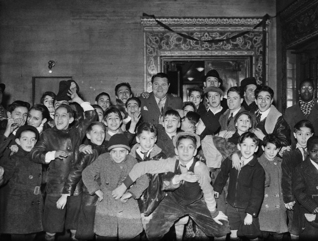 Babe Ruth and Kids, 1935  Baseball History Comes Alive!