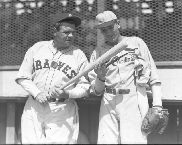 1935 Boston Braves Pitcher BABE RUTH 'Great Bambino'