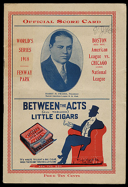 September 10, 1918: Players decide not to strike during World Series as Cubs  shut out Red Sox in Game 5 – Society for American Baseball Research