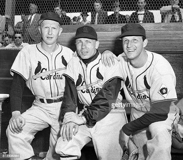 Members of the 1947 Brooklyn Dodgers are, L-R, Spider Jorgensen, News  Photo - Getty Images