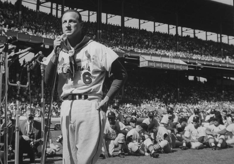 Stan Musial Strikes Out Three Times!