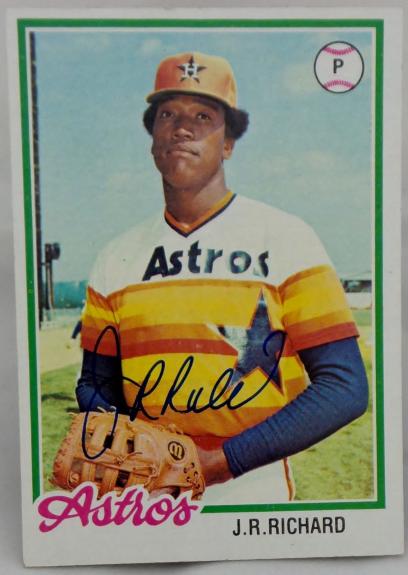 Houston Astros Throwback J.R. Richard Autograph 70s 80s