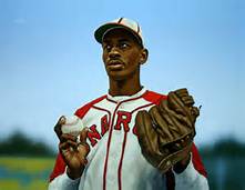 Joe Louis and Satchel Paige meet at Comiskey Park on August 13