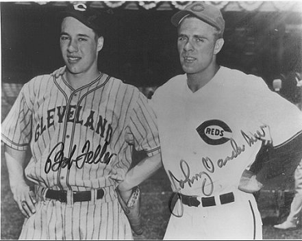 Don Stokes on X: Bob Feller and Satchel Paige 1948 Cleveland Indians   / X