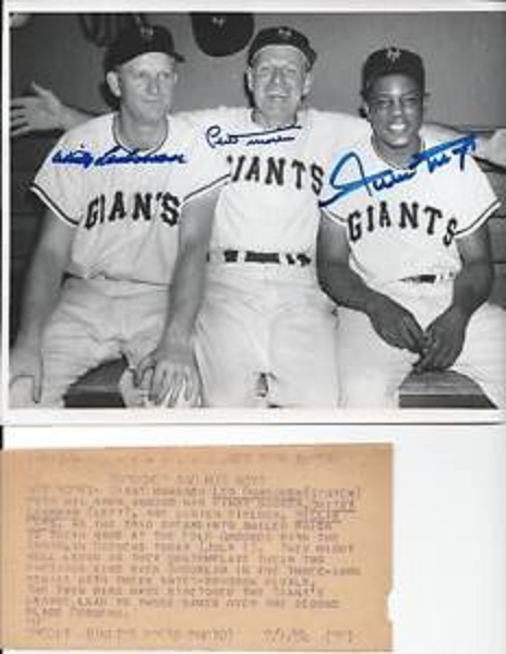 New York Giants Willie Mays, Loraine Day Durocher And Sports