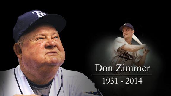 Tampa Bay Rays #64 Don Zimmer Zim Bear