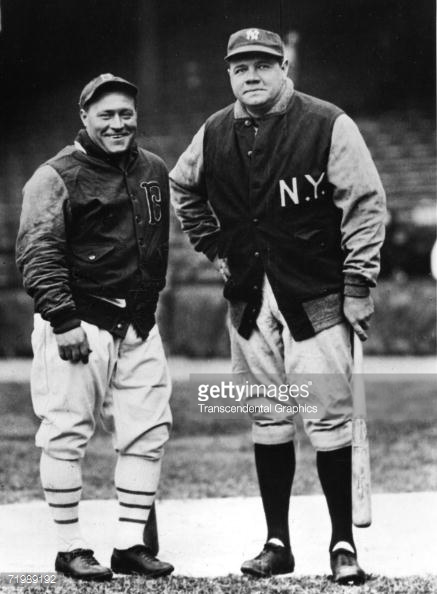 FIRSTS: Babe Ruth - NY Yankees (1920) In his first Yankees uniform