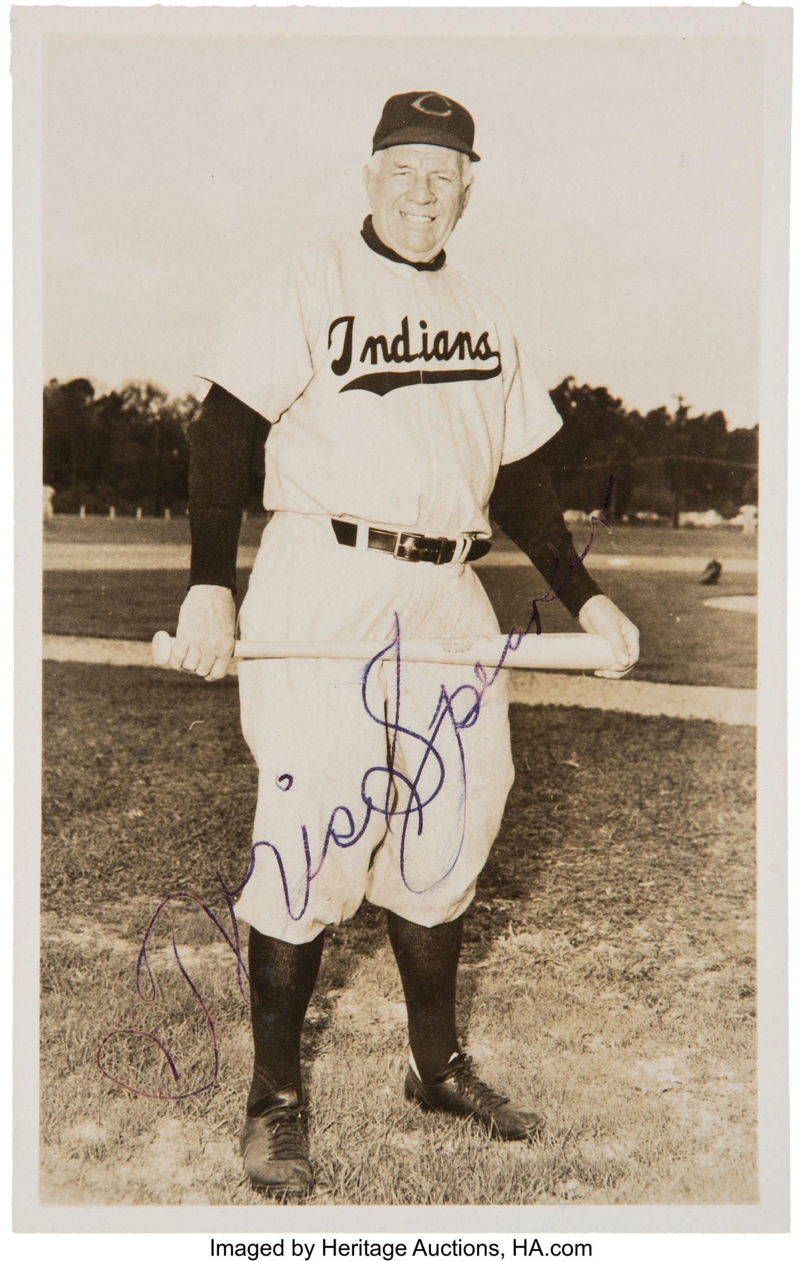 CLEVELAND INDIANS "CHIEF WAHOO" 1948 WORLD SERIES Signed