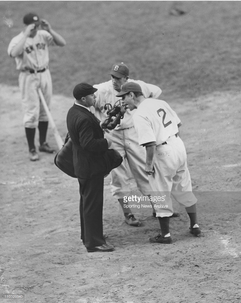 Lot Detail - 1945 MICKEY OWEN BROOKLYN DODGERS RARE DARK BLUE