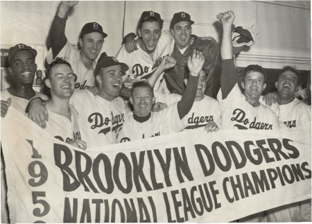 Brooklyn Dodgers win the 1955 World Series 