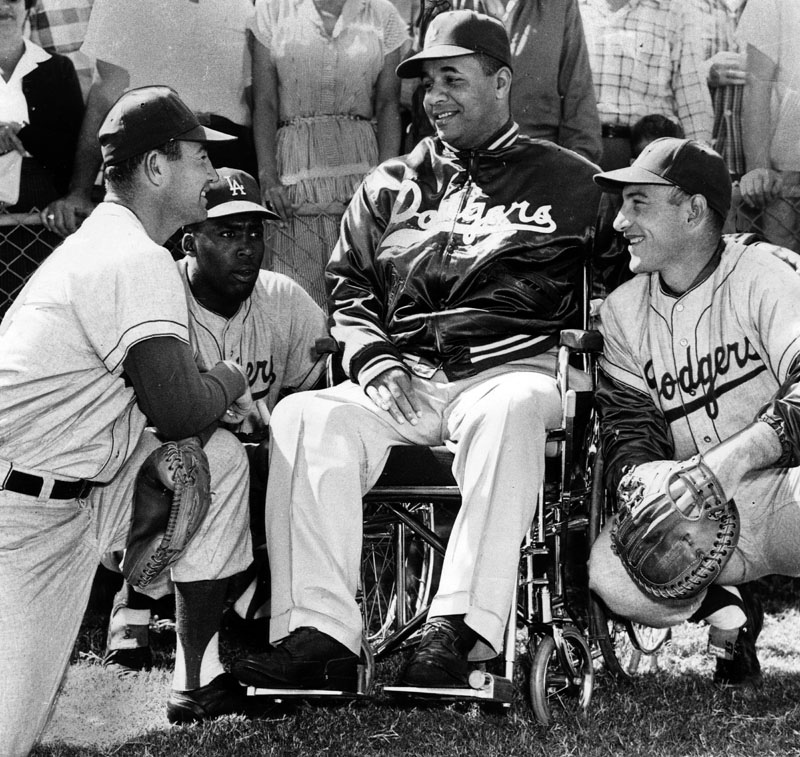 Roy Campanella - Roy Campanella and family after his accident, 1958.