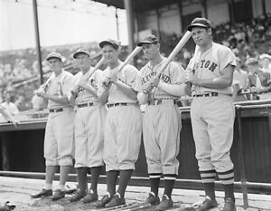 Jimmie Foxx with all those muscles, hitting drives that sounded like  gunfire. Crraack. A hell of a lot louder than mine sounded.” Ted Williams