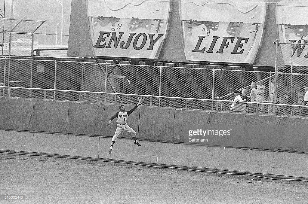 Roberto Clemente At Bat by Bettmann