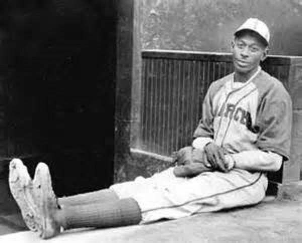 Joe Louis and Satchel Paige meet at Comiskey Park on August 13, 1948