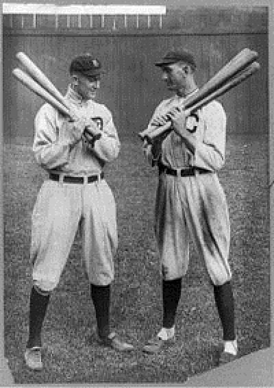 Joe Jackson, Ty Cobb & Tris Speaker Chicago White Sox, Cleveland