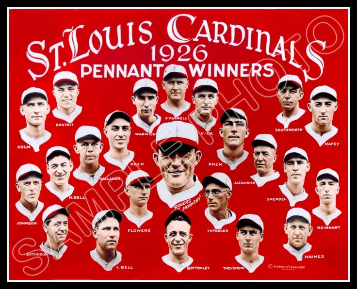 1926 St. Louis Cardinals Poster 11X17 - Alexander Haines Bottomley - 1 –  OUR3DOXIES