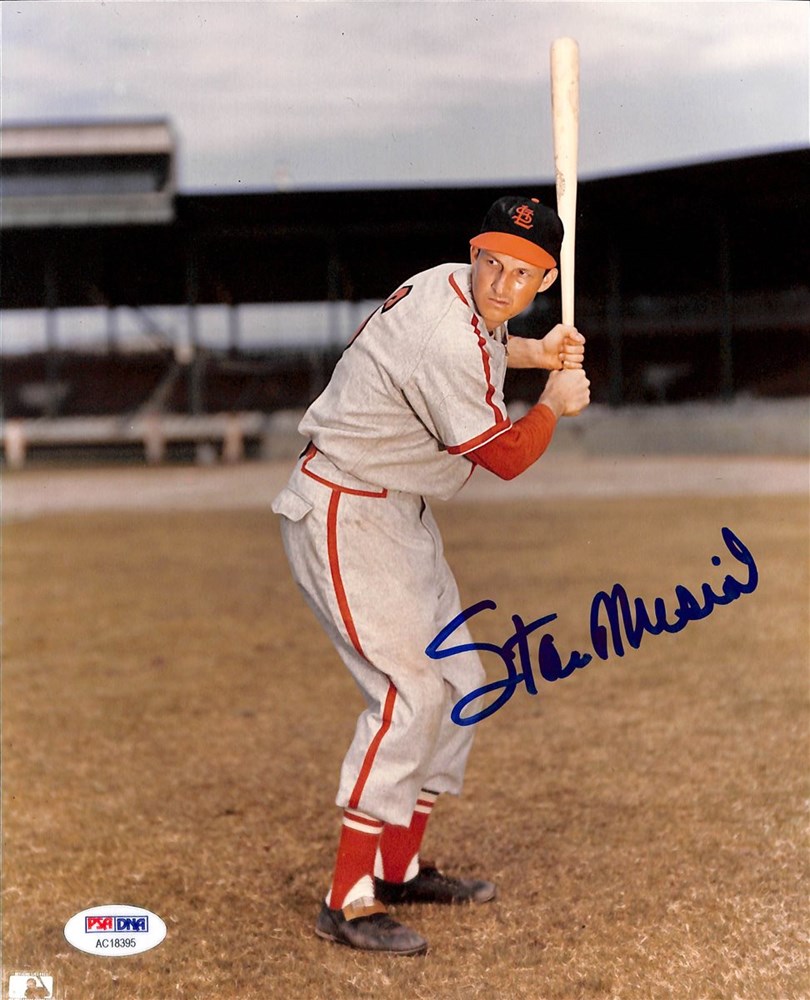 STAN MUSIAL f. St Louis Cardinals MLB Baseball HOFer auto autograph signed  photo