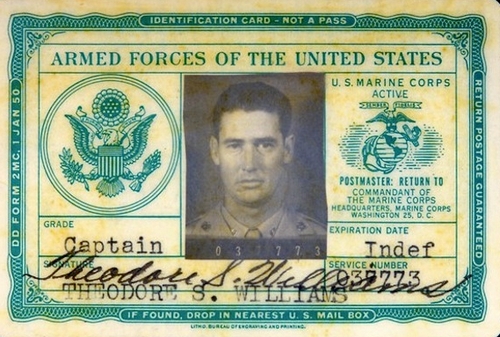 Captain Ted Williams Recalled to Active Duty, January 9, 1952