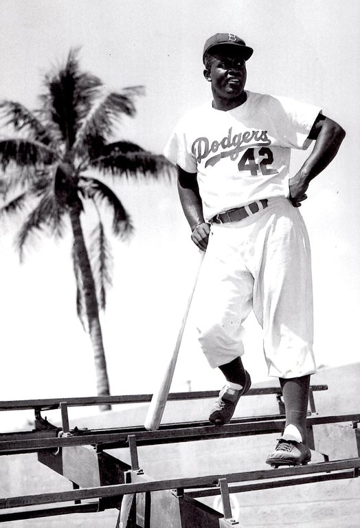 Spring Training 1953. Jackie Robinson and Mickey Mantle : r/baseball