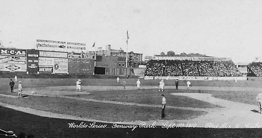 1918 Babe Ruth Red Sox Photograph from 1918 World Series Game 1