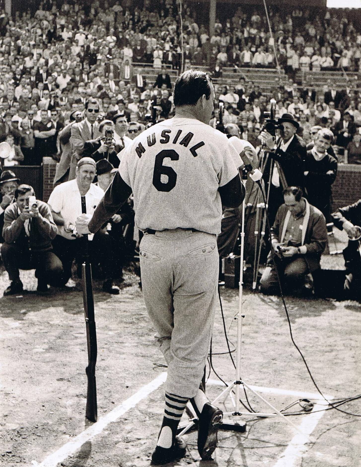 Brian Schwarze's job is working with his grandpa, Stan Musial