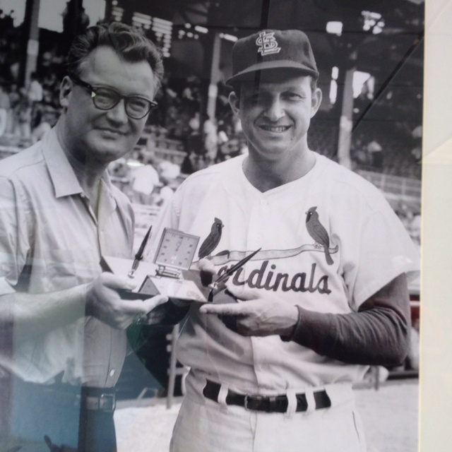 Early 1960's Stan Musial Game Worn & Signed St. Louis Cardinals Cap, Lot  #56064