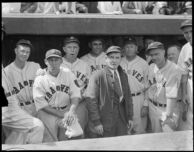 Lot Detail - 1938 Babe Ruth Brooklyn Dodgers - Gabby Hartnett Original Photo