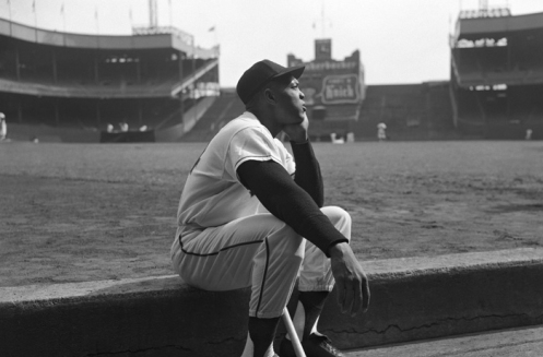 Manhattan, NY, September 29, 1957 – Final out of the Giants last game at  the Polo Grounds ends a remarkable era