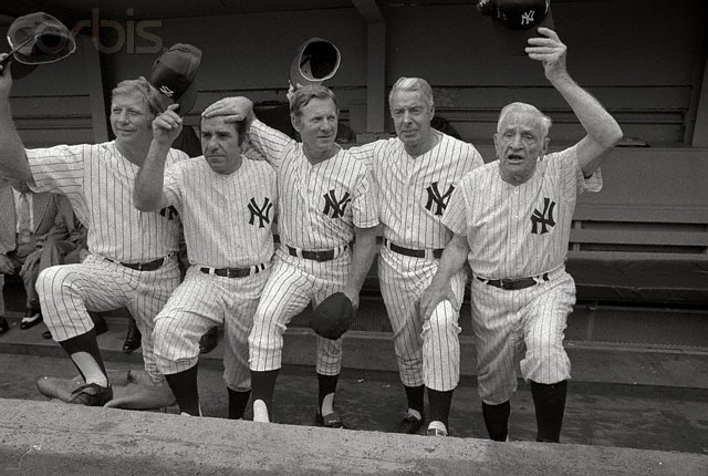 Joe Dimaggio With Mickey Mantle And Billy Martin Vintage by Photo File