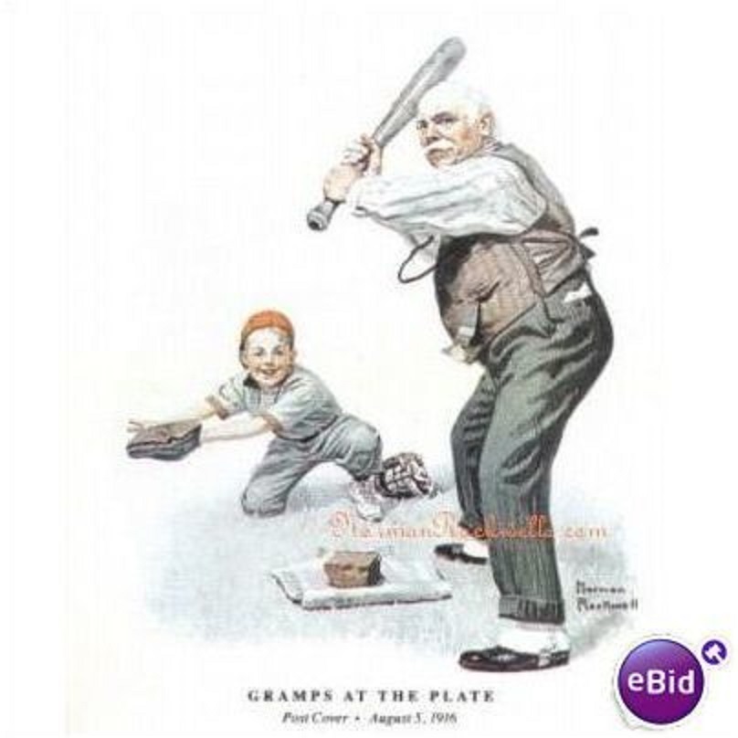 norman rockwell baseball paintings