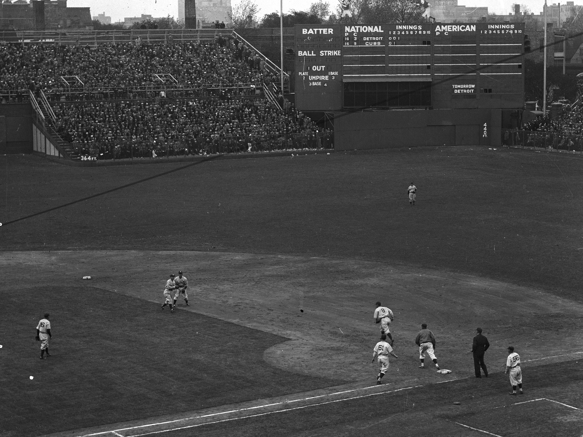 Chicago Cubs' Wrigley Field:The Scoreboard That Keeps Baseball's Beginnings  Alive : NPR