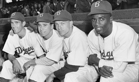 Jackie Robinson - Jackie Robinson, Larry Doby, Don Newcombe, Luke Easter,  and Roy Campanella!