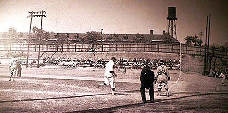 The 1932 Pittsburgh Crawfords, featuring 3 of the greatest players ever: Satchel  Paige is standing third from the left, Josh Gibson is standing next to Paige  and wearing a jacket, and Oscar