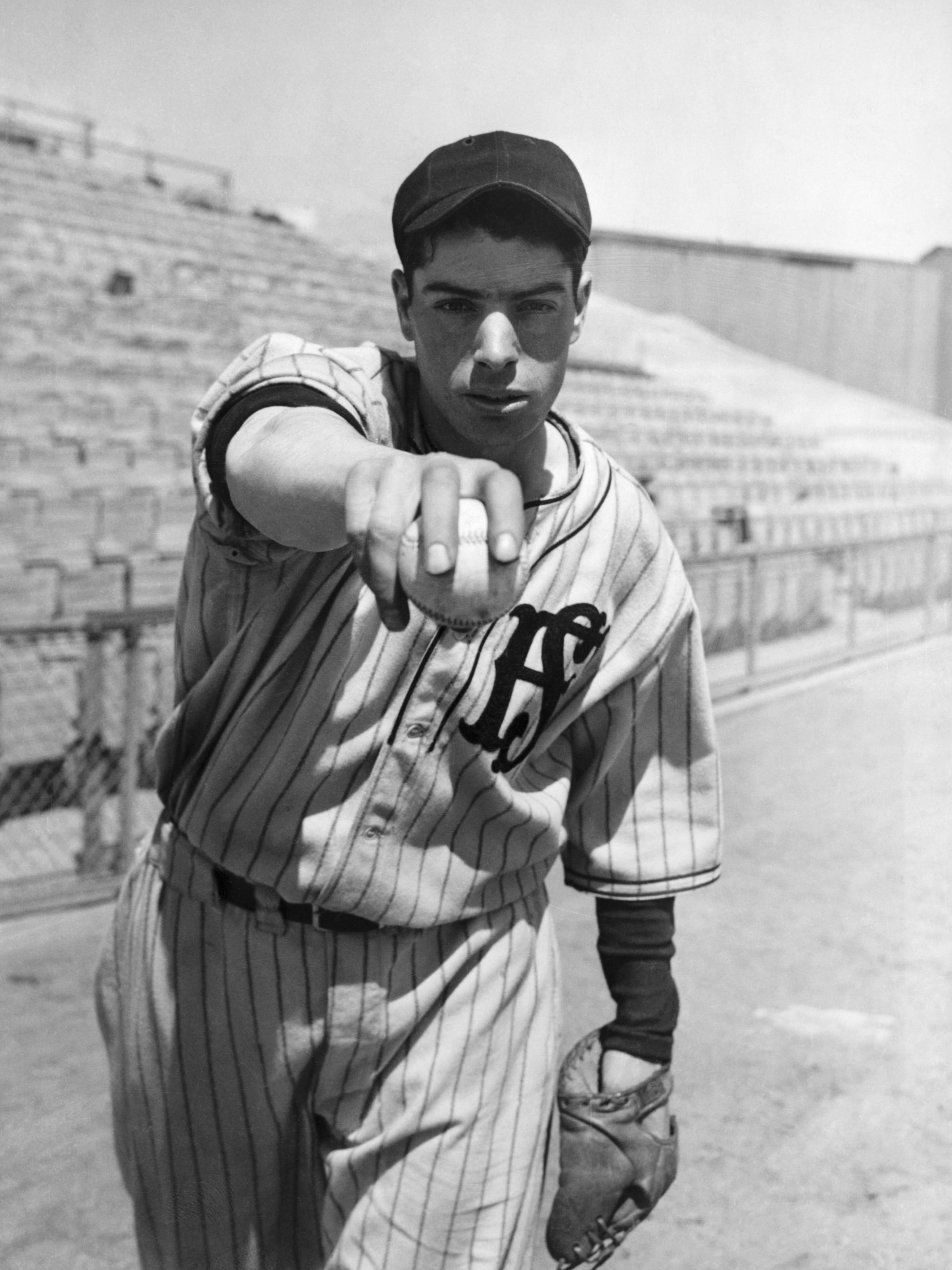 Lot Detail - Early 1940s Joe DiMaggio New York Yankees Game-Used Home  Pinstripe Flannel Jersey (Possibly Worn In '41—The 56-Game Hitting Streak,  MVP & World Championship Season)