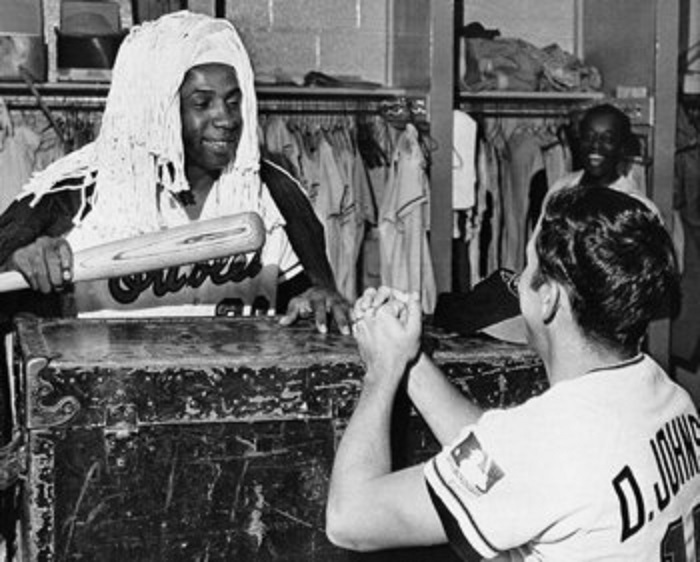 National Baseball Hall of Fame and Museum - #OTD in 1966, the @Orioles Frank  Robinson was named the AL MVP, becoming the first player to win the award  in both leagues. (National