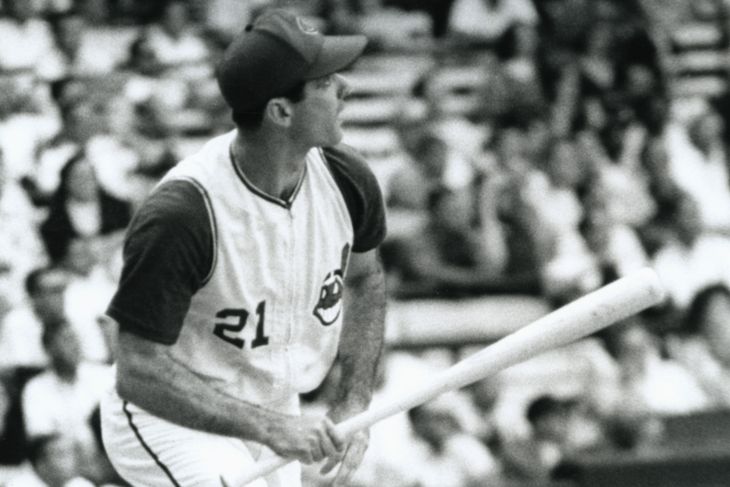 1956 at New York's Yankee Stadium: Cleveland Indian outfielder, Rocky  Colavito.