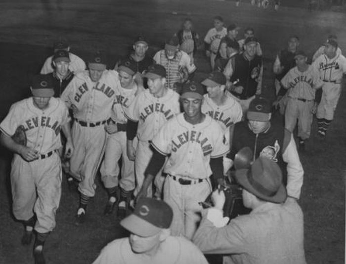 1948 CLEVELAND INDIANS TEAM 8x10 PHOTO WORLD CHAMPIONS OHIO