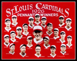 Team composite of 1926 World Series Champion St. Louis Cardinals