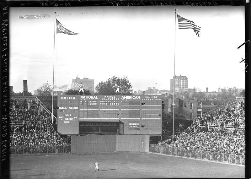 Original Wrigley Field Scoreboard Baseball History Comes Alive